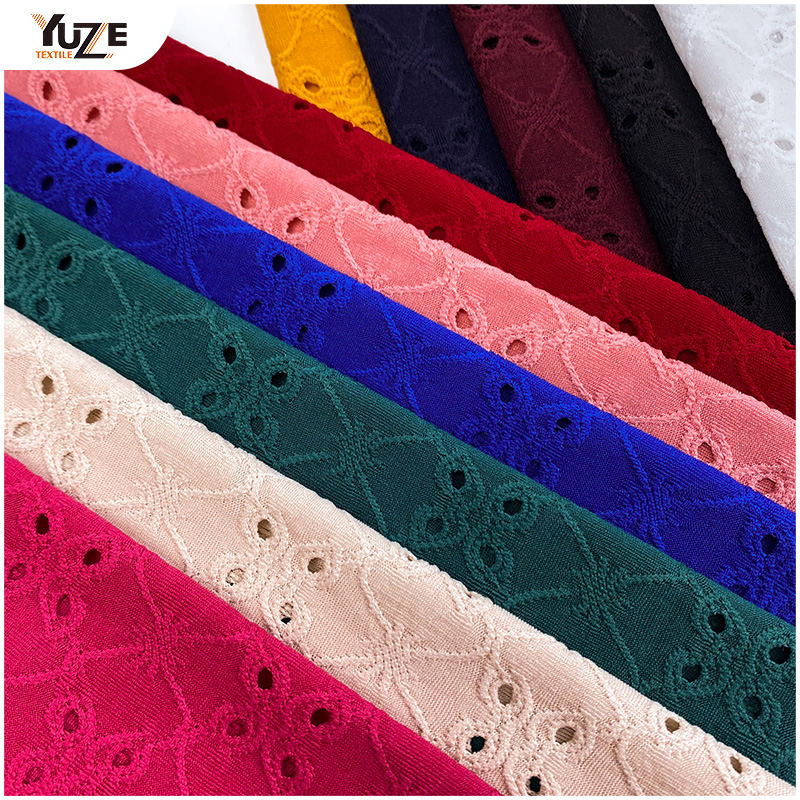 YZK-030030 Dty Spandex Jacq met gaten