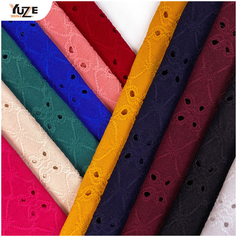 YZK-030030 Dty Spandex Jacq met gaten