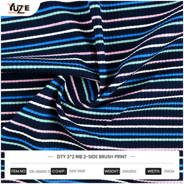 YZK-010055-5 DTY 3*2 RIB 2-SIDE BOORD PRINT YZK-010055-5 DTY 3*2 RIB 2-SIDE BOORD PRINT