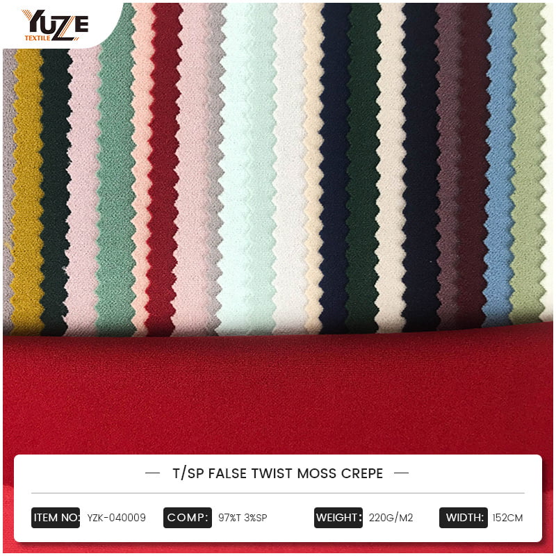 YZK-040009 t/sp valse twist moss crêpe
