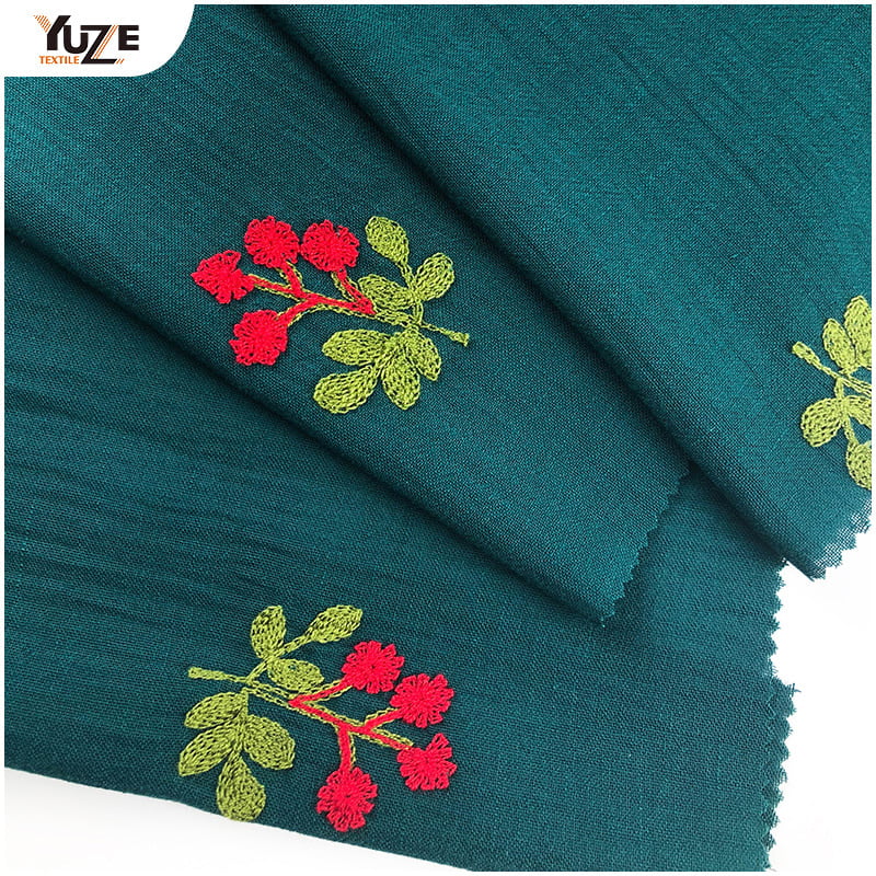 YZW-030066 Gentle Linnen Air Jet Embroidery