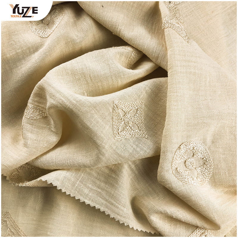 YZW-030069-1 linnen look luchtstroom emb